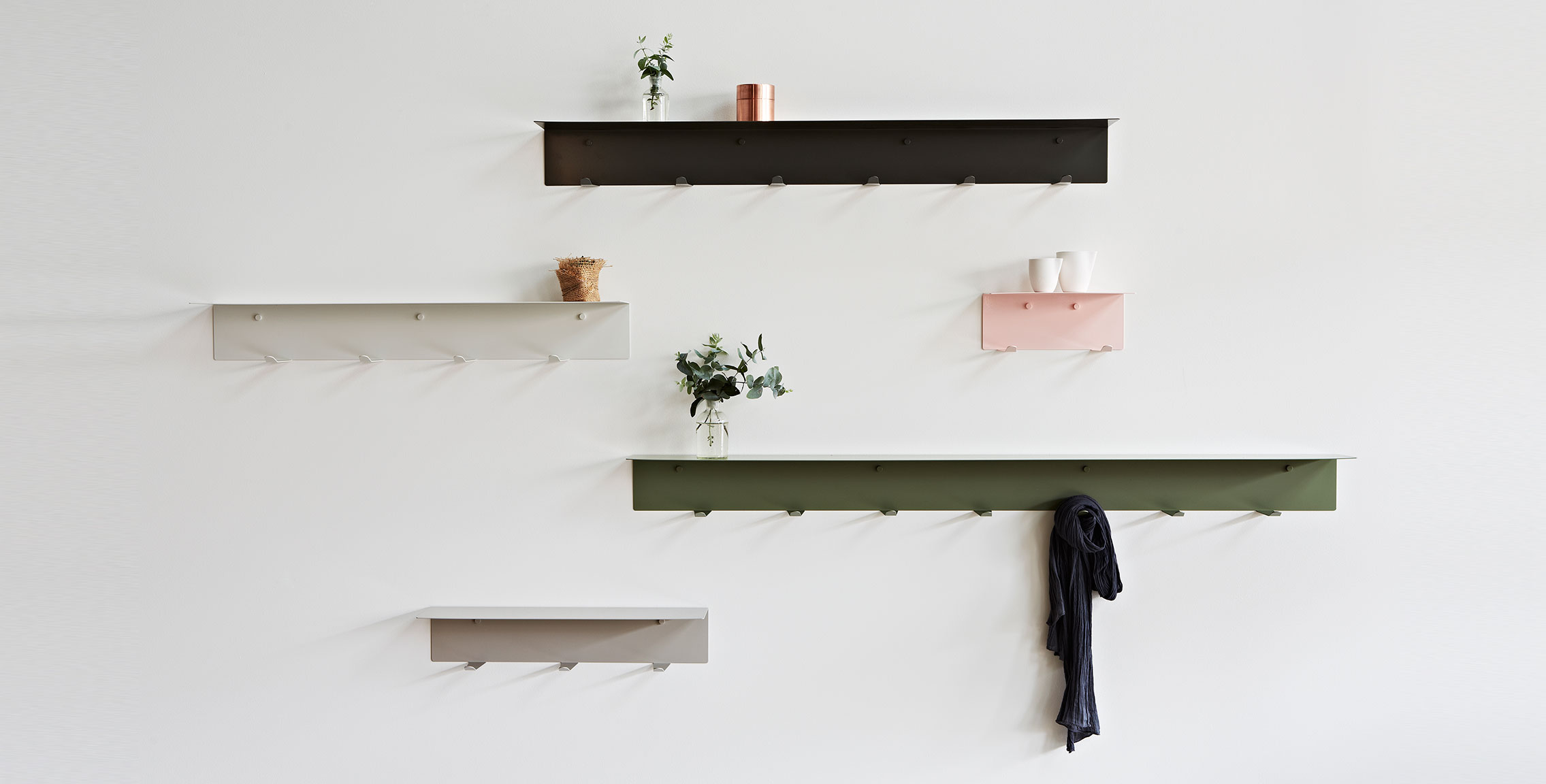 LifeSpaceJourney Wall Hook Shelf